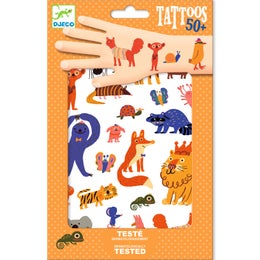 Djeco lasten tatuointipakkaus Funny animals