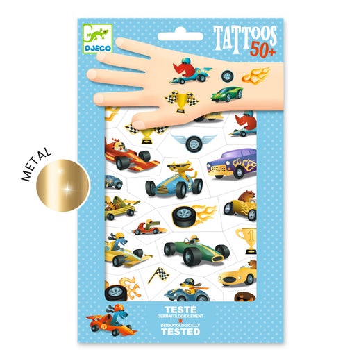 Djeco lasten tatuointipakkaus Speedsters